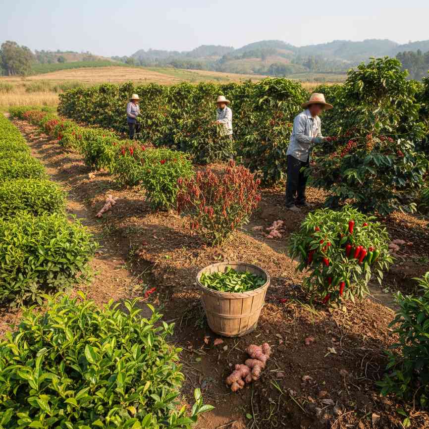음료용 및 향신용 작물 재배업