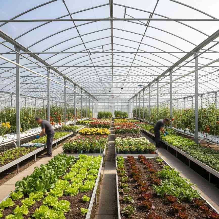 채소, 화훼 및 과실작물 시설 재배업