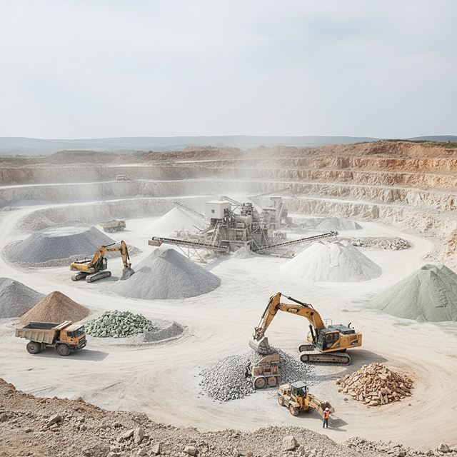 석회석 및 점토 광업