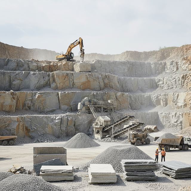 건설용 석재 채굴 및 쇄석 생산업