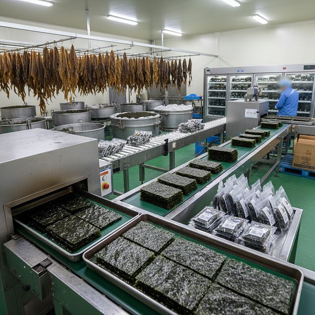 수산식물 가공 및 저장 처리업