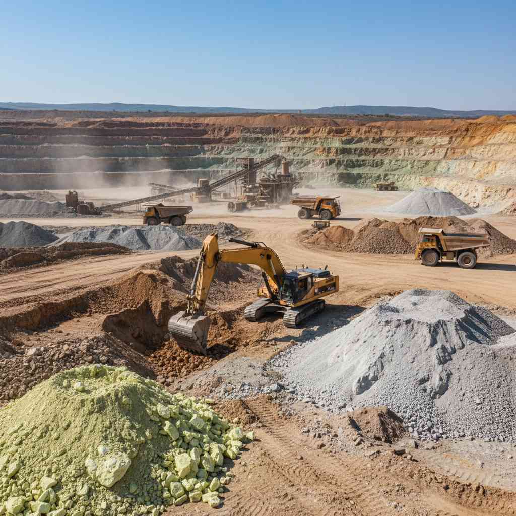 화학용 및 비료 원료용 광물 광업
