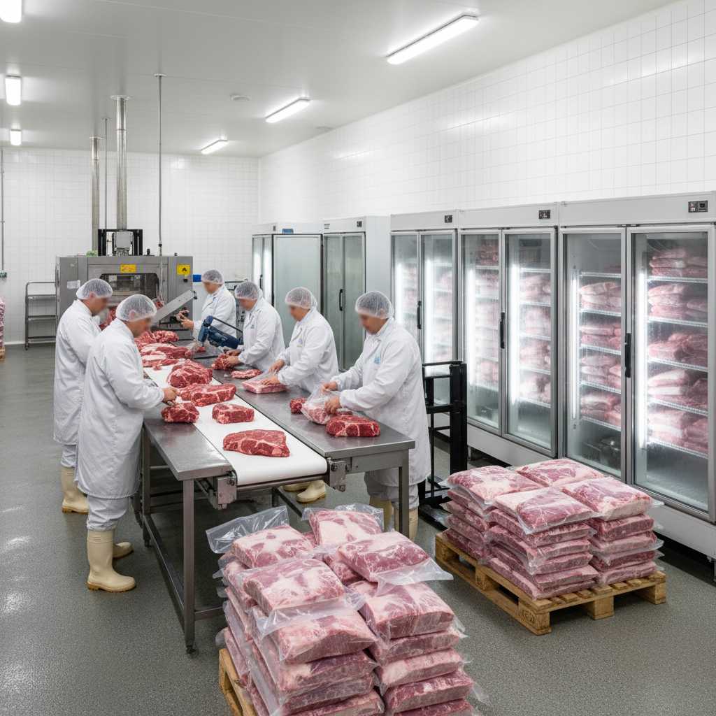 육류 포장육 및 냉동육 가공업(가금류 제외)