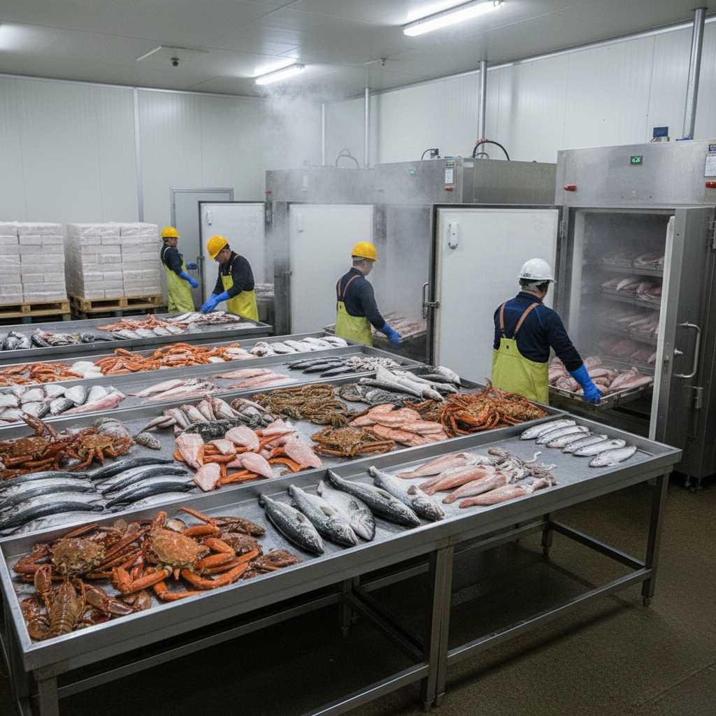수산동물 냉동품 제조업