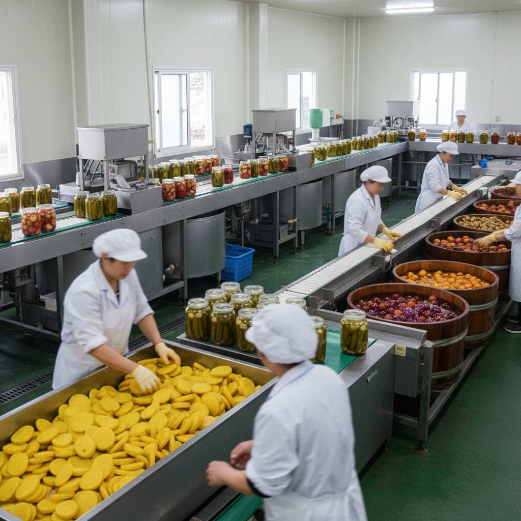과실 및 그 외 채소 절임식품 제조업