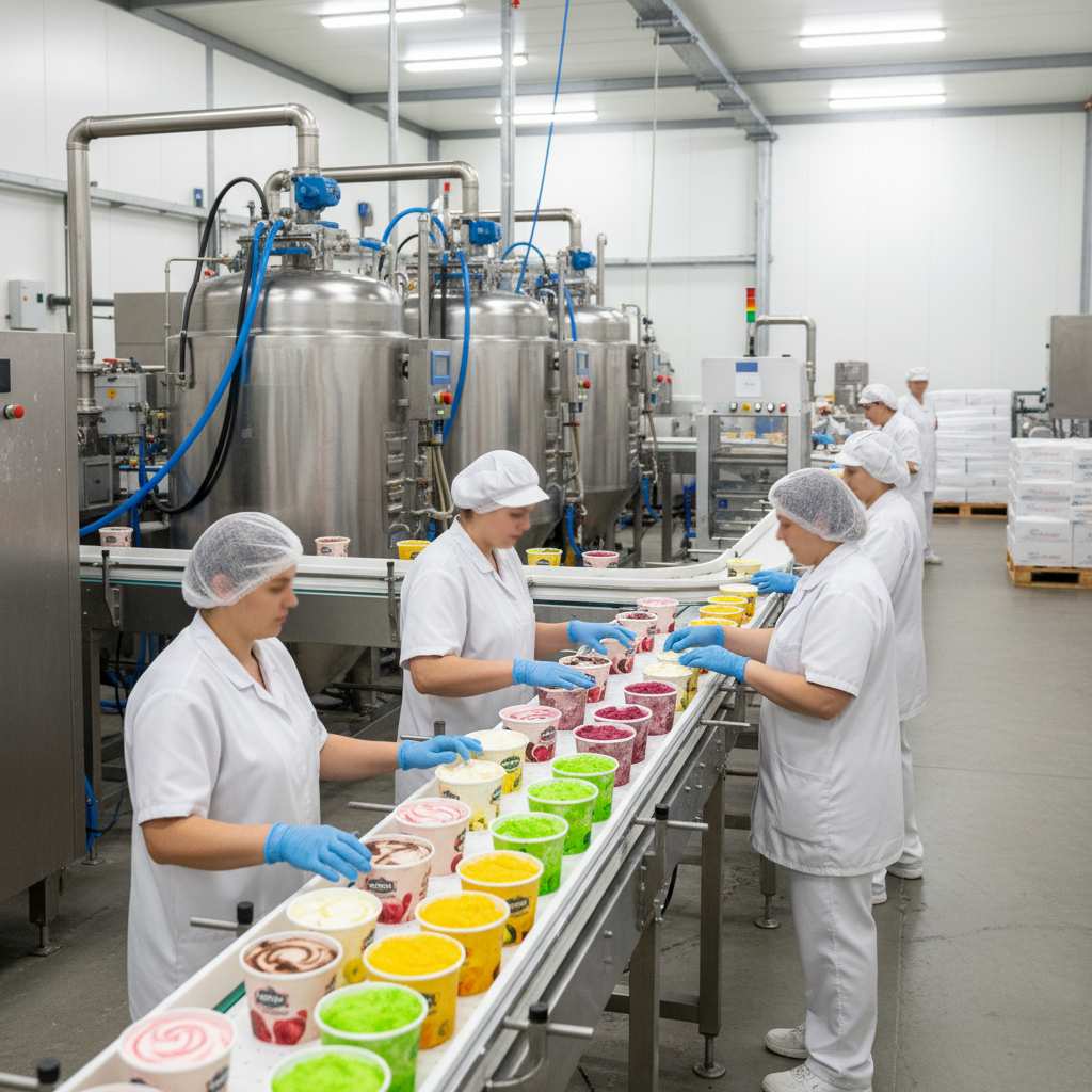 아이스크림 및 기타 식용 빙과류 제조업