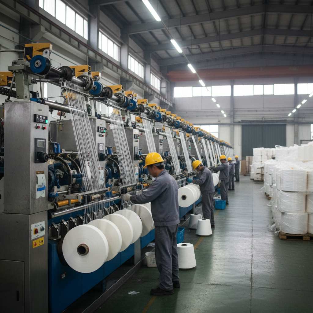 화학섬유 방적업