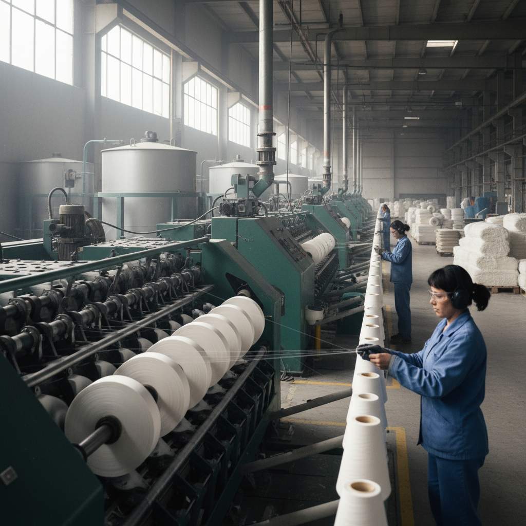 화학섬유 방적업