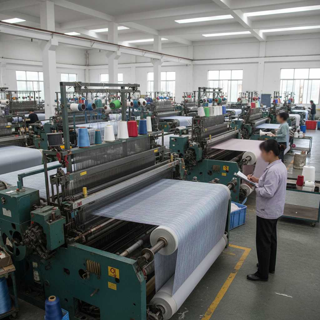 화학섬유직물 직조업