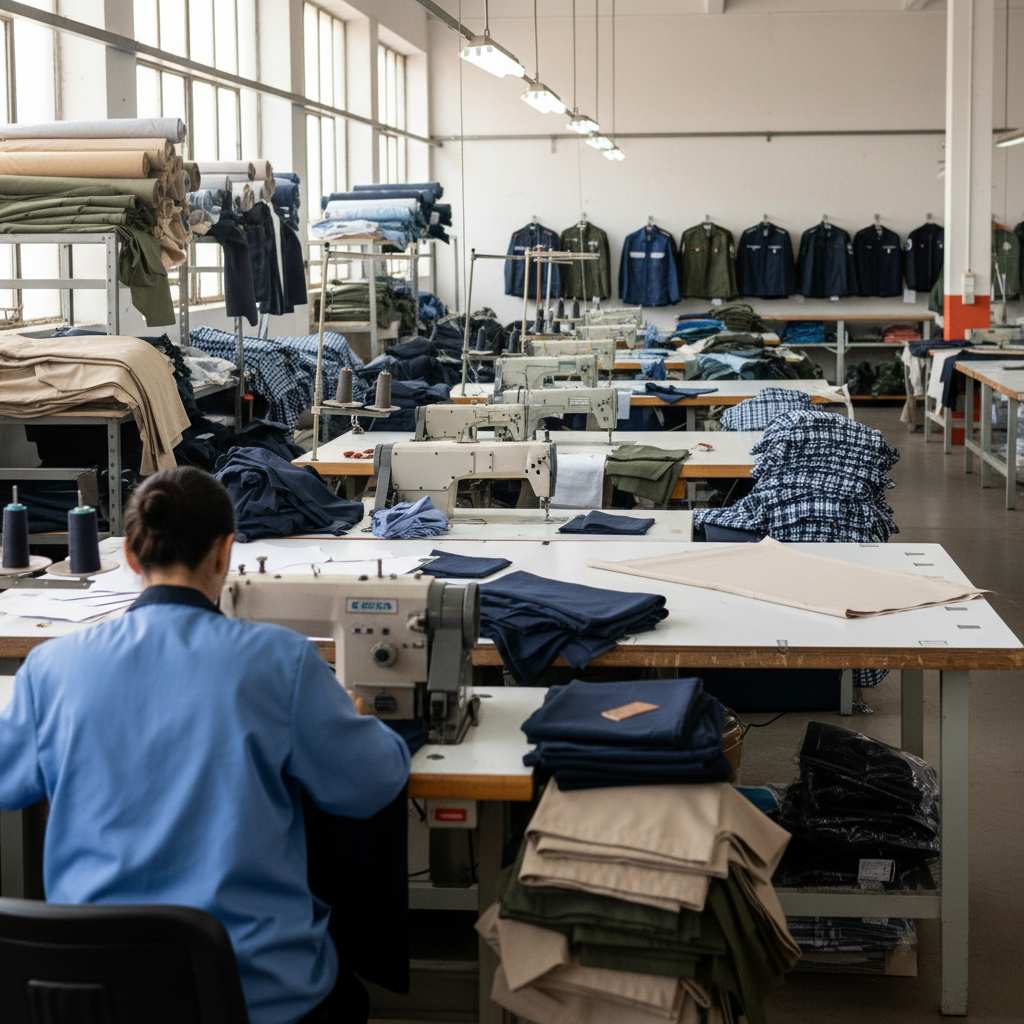 근무복, 작업복 및 유사 의복 제조업
