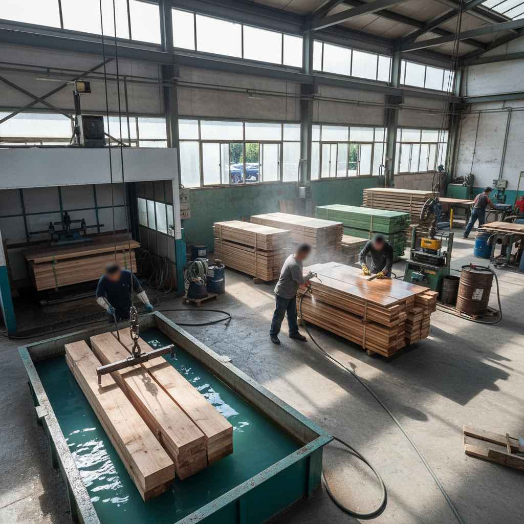 목재 보존, 방부처리, 도장 및 유사 처리업