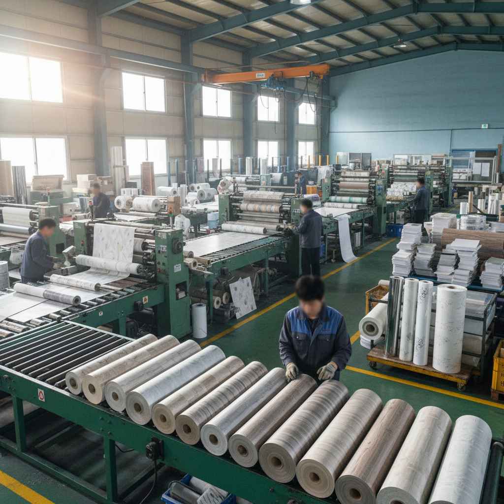 벽지 및 장판지 제조업