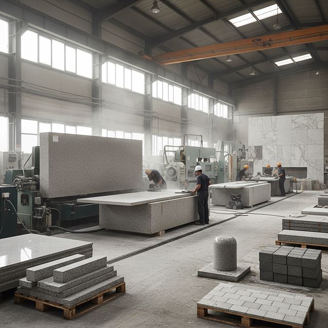 건설용 석제품 제조업
