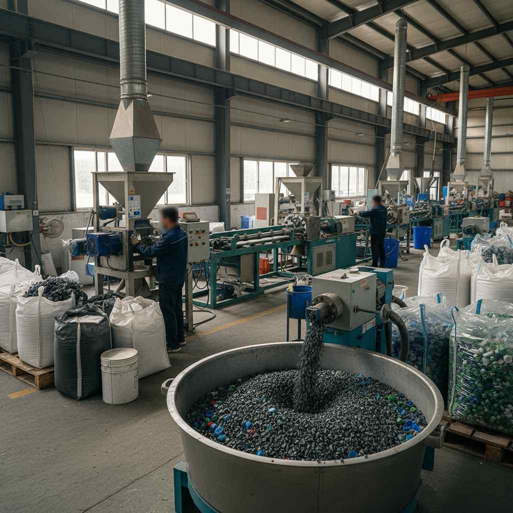 혼성 및 재생 플라스틱 소재 물질 제조업