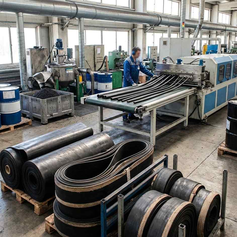 산업용 그 외 비경화 고무제품 제조업