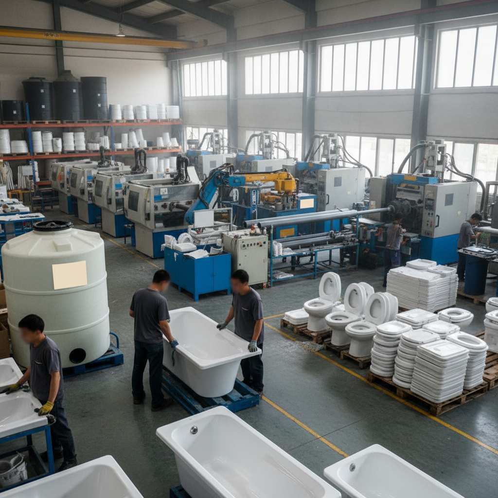 설치용 및 위생용 플라스틱제품 제조업