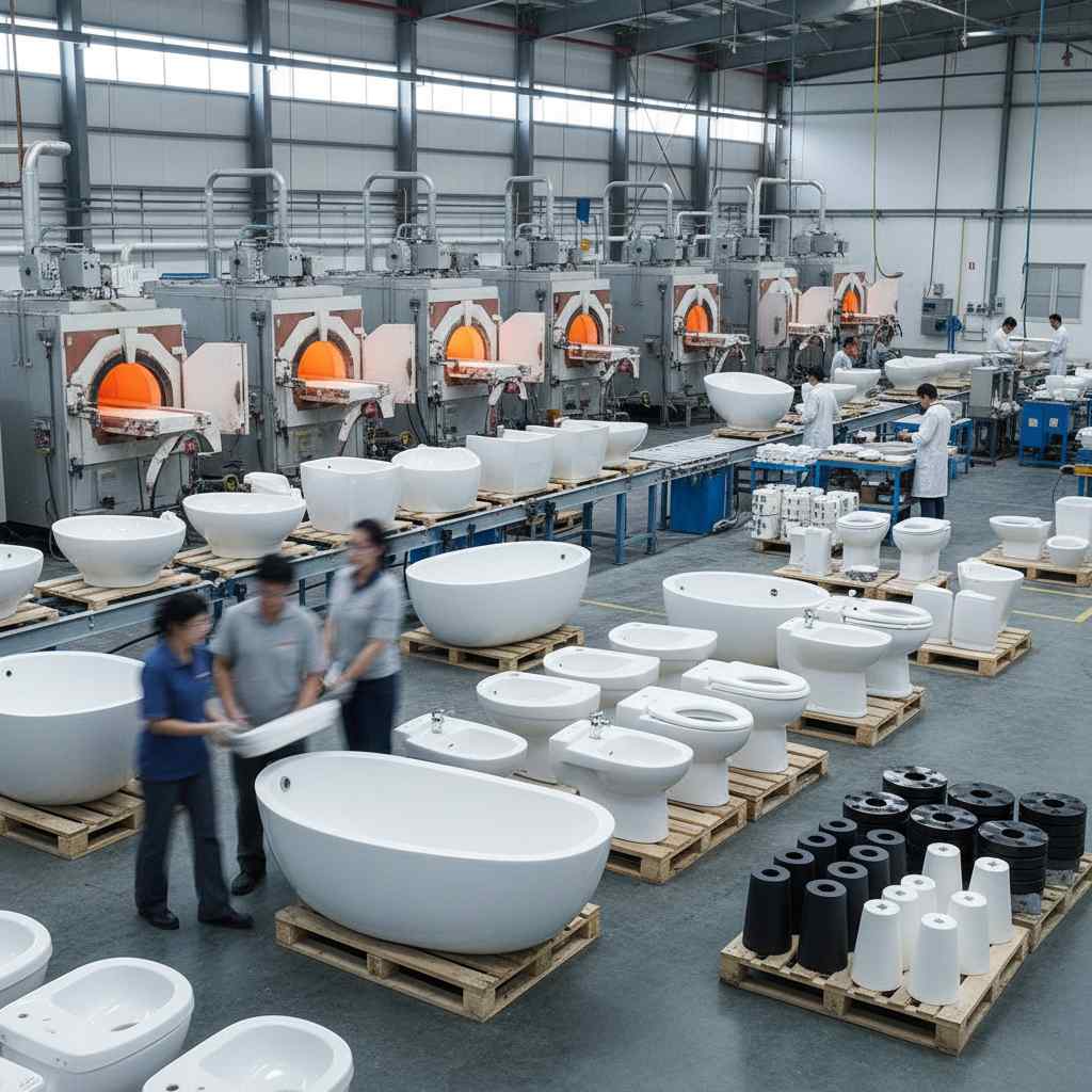 위생용 및 산업용 도자기 제조업