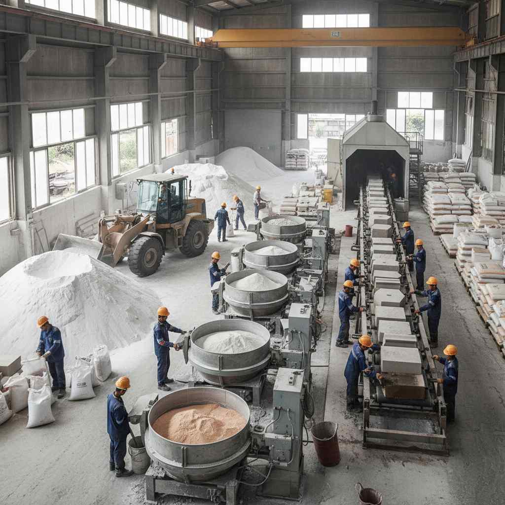 부정형 내화 요업제품 제조업