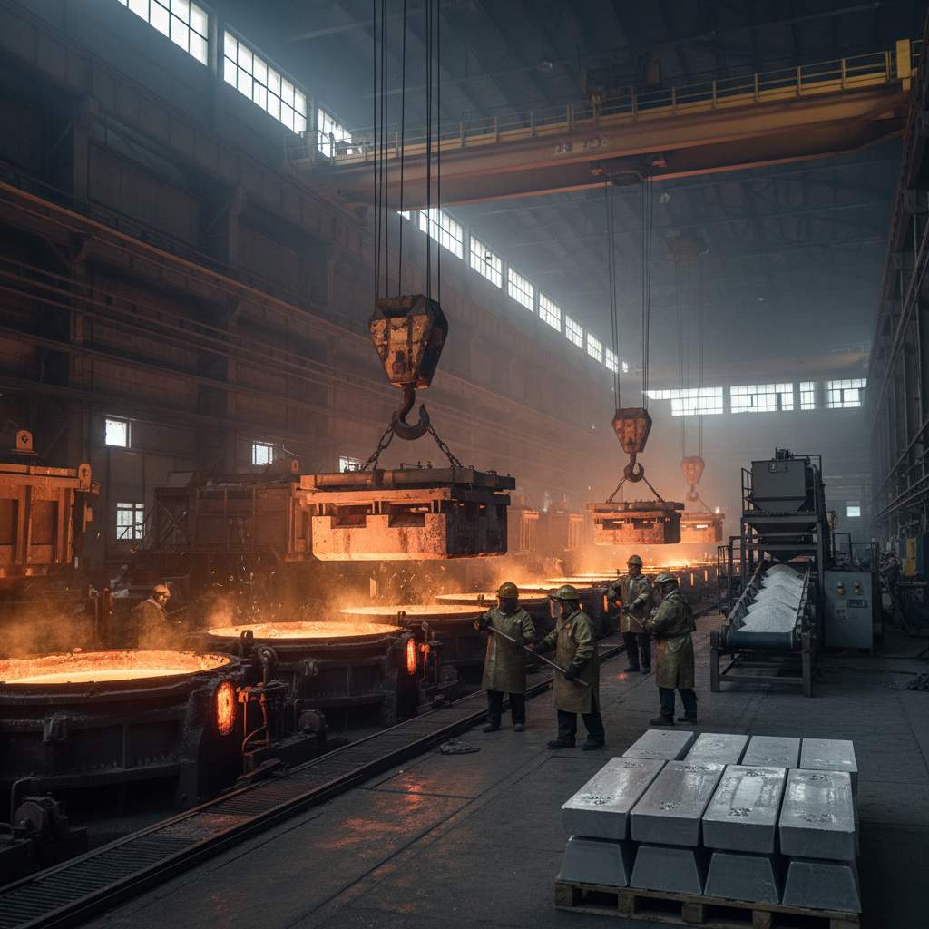 알루미늄 제련, 정련 및 합금 제조업