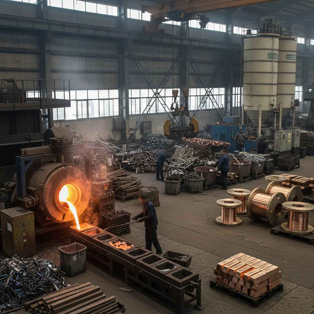 동 제련, 정련 및 합금 제조업