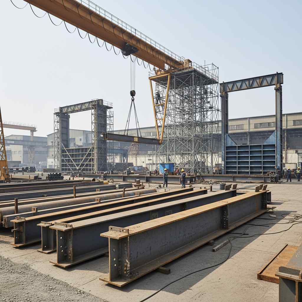 육상 금속 골조 구조재 제조업