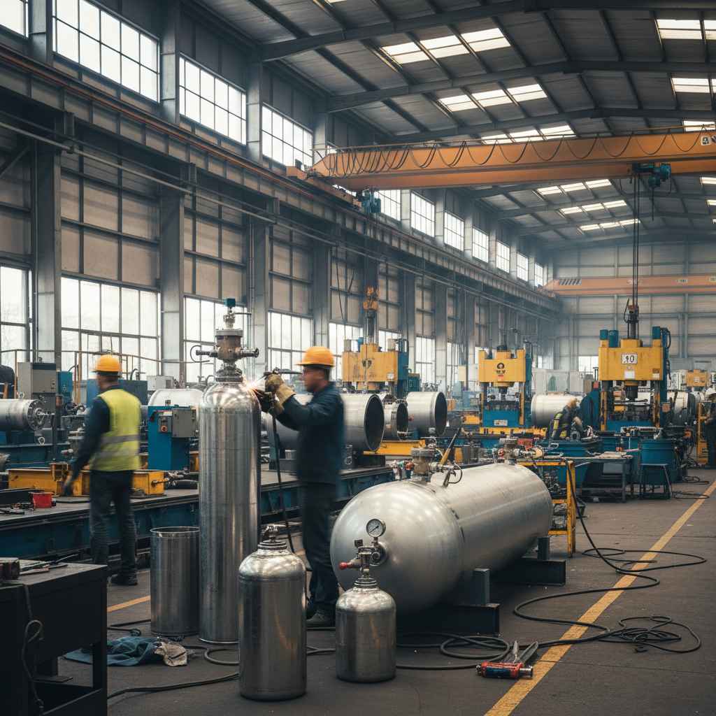 압축 및 액화 가스 용기 제조업