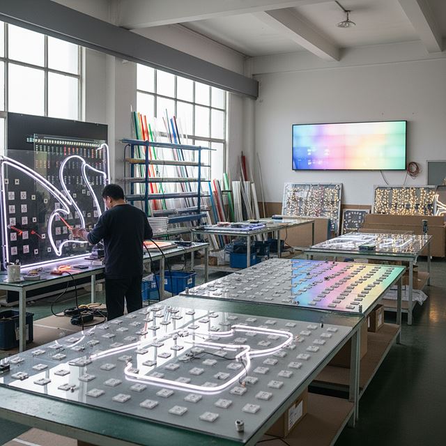 전시 및 광고용 조명장치 제조업