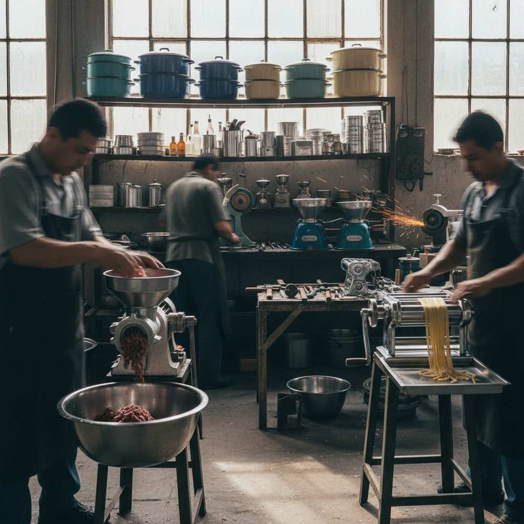 수동식 식품 가공 기기 및 금속 주방용기 제조업