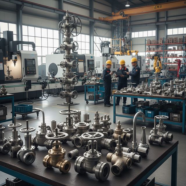 탭, 밸브 및 유사장치 제조업