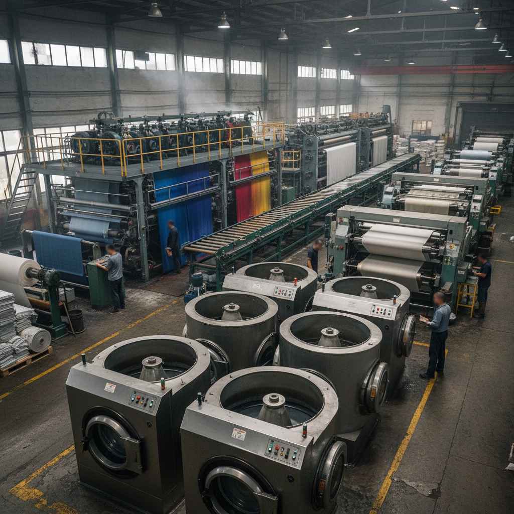 산업용 섬유 세척, 염색, 정리 및 가공 기계 제조업