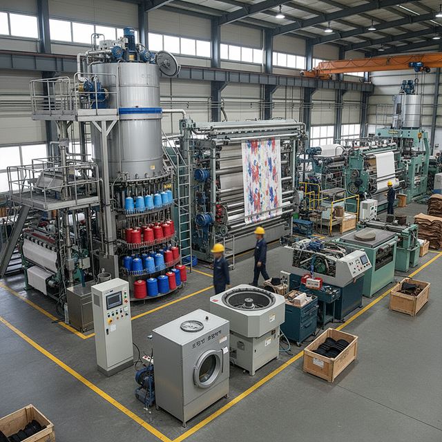산업용 섬유 세척, 염색, 정리 및 가공 기계 제조업