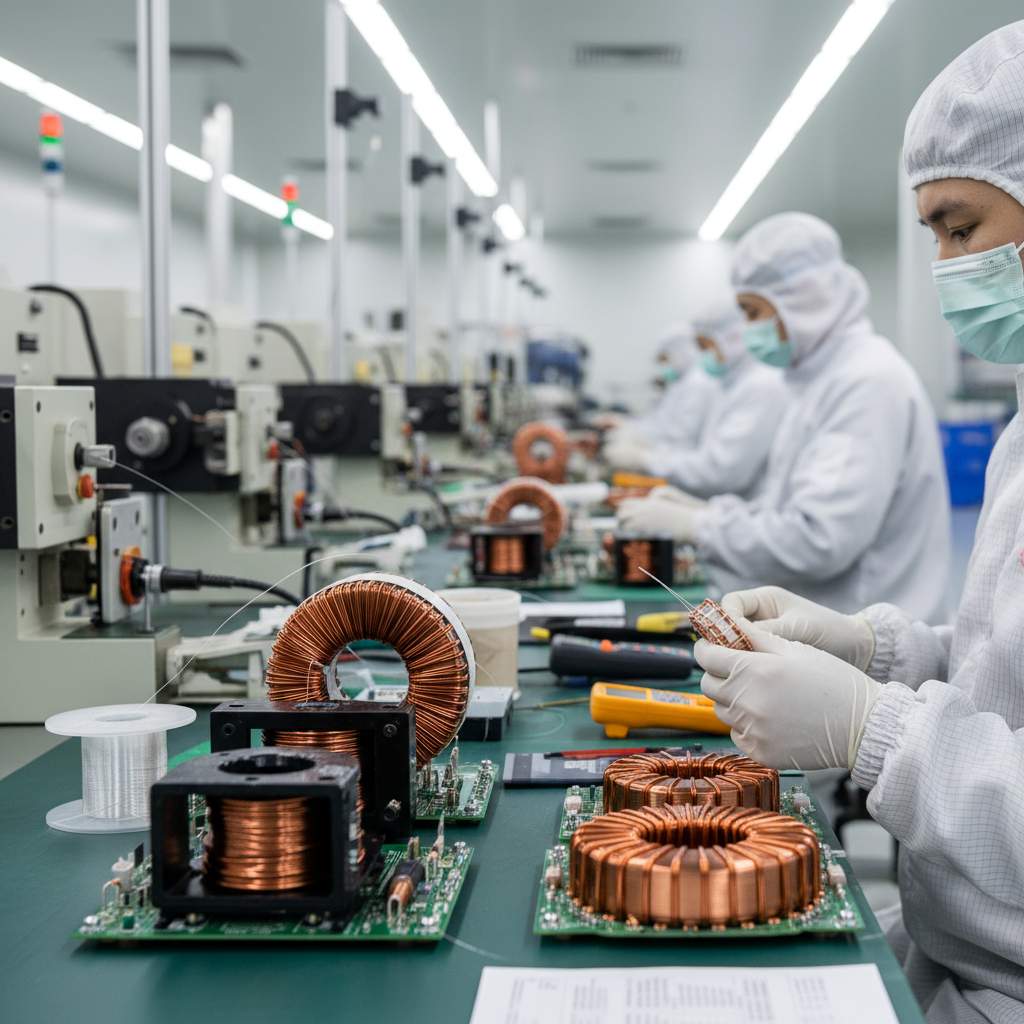 전자코일, 변성기 및 기타 전자 유도자 제조업