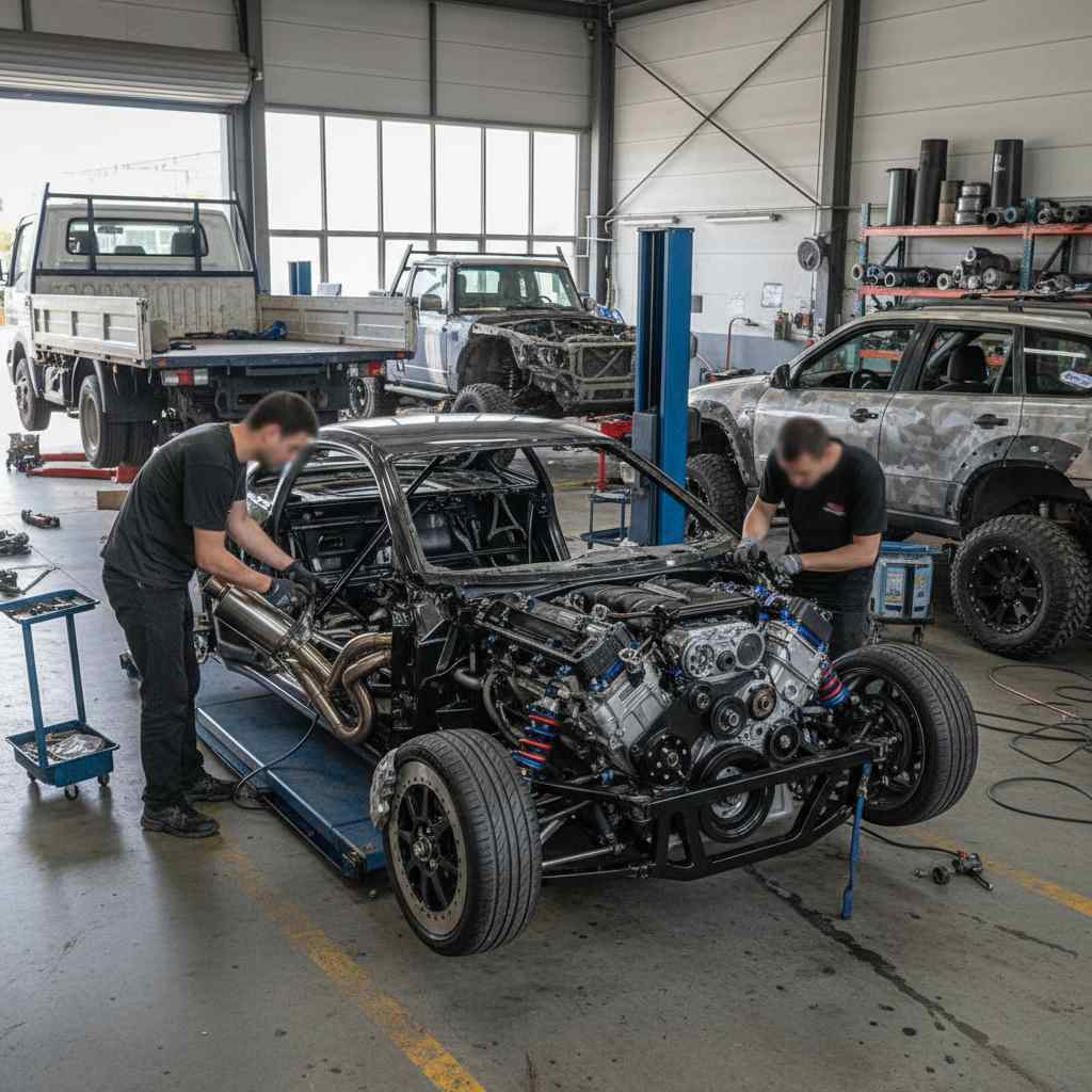 자동차 구조 및 장치 변경업