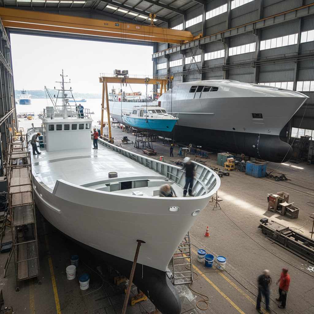 합성수지선 건조업