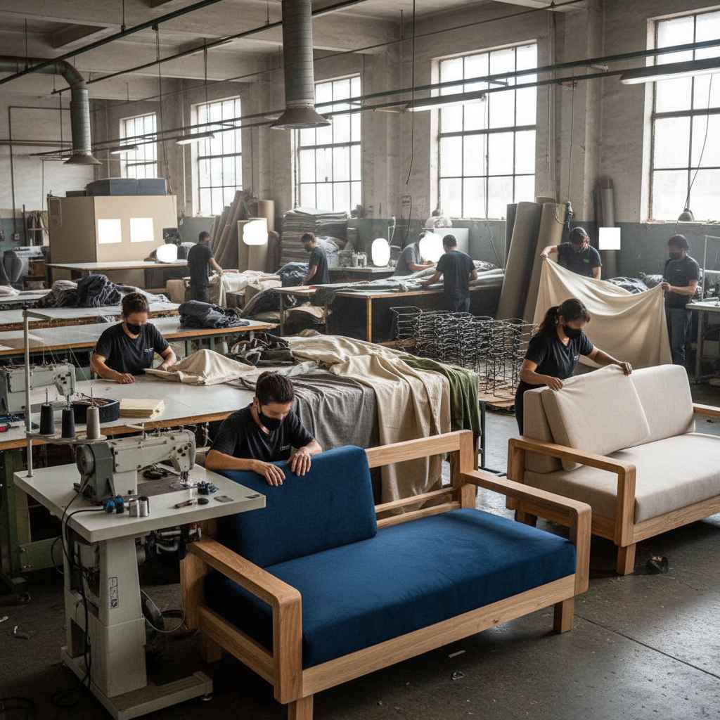 소파 및 기타 내장 가구 제조업