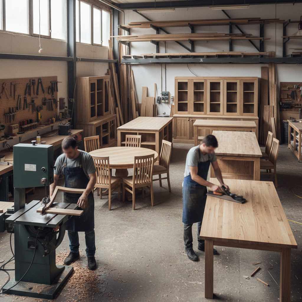 주방용 및 음식점용 목재 가구 제조업