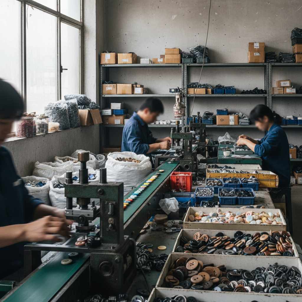 단추 및 유사 파스너 제조업