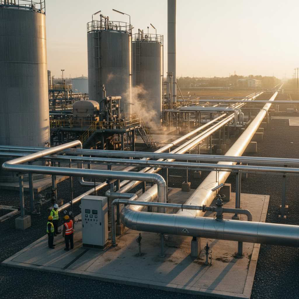 연료용 가스 제조 및 배관공급업