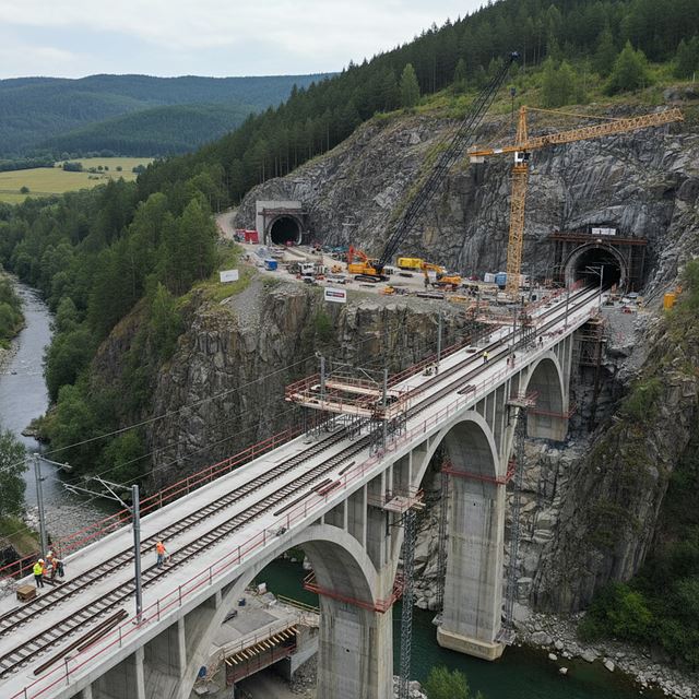 교량, 터널 및 철도 건설업