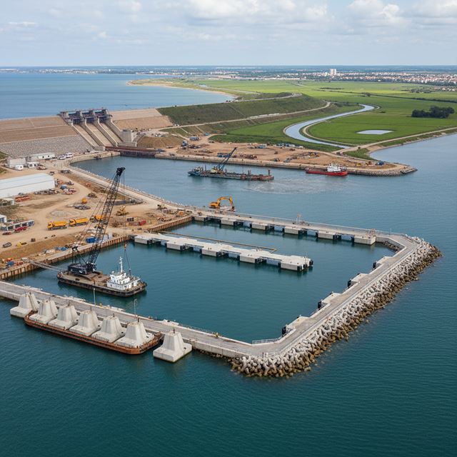 항만, 수로, 댐 및 유사 구조물 건설업