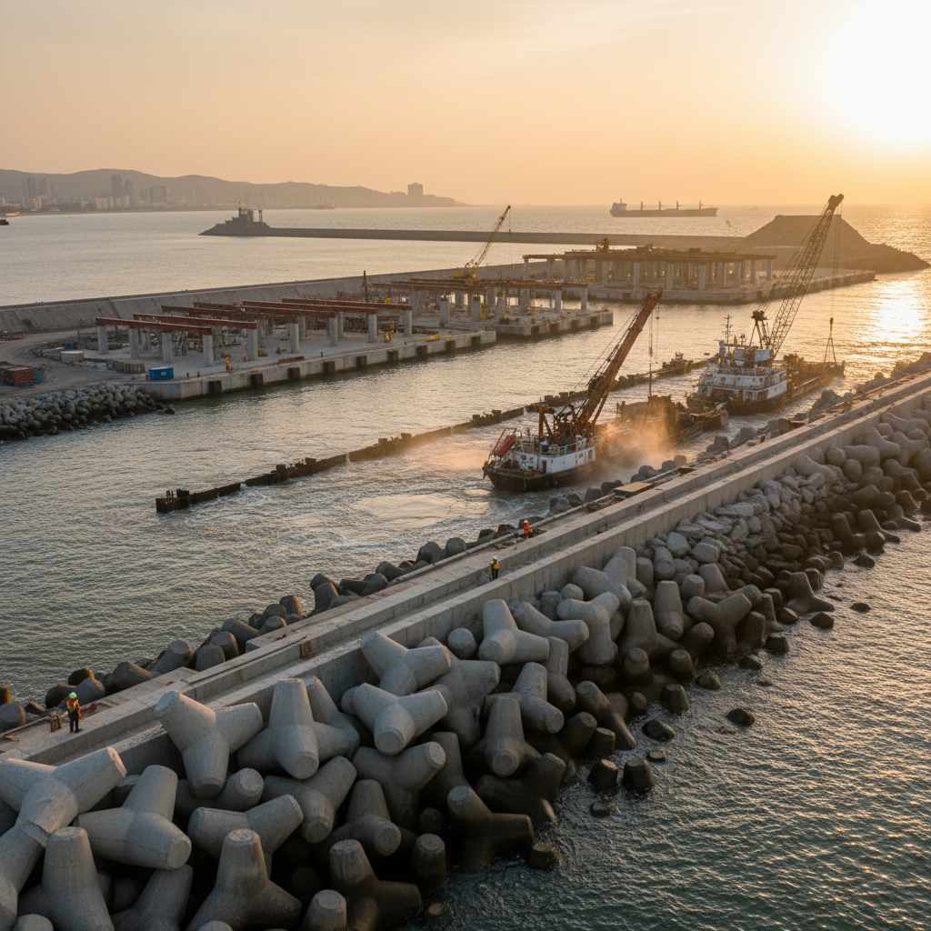 항만, 수로, 댐 및 유사 구조물 건설업