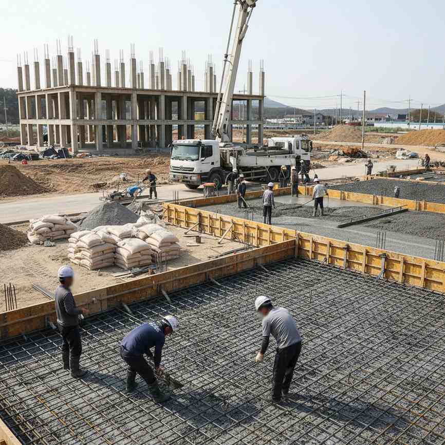 콘크리트 및 철근 공사업