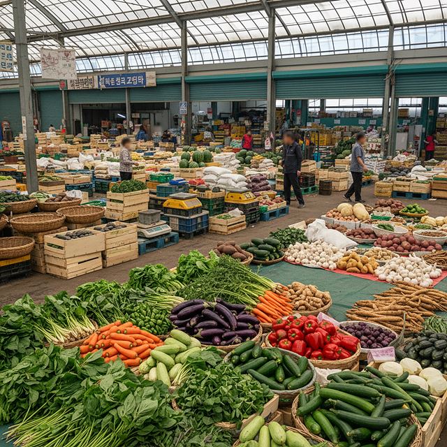 채소류, 서류 및 향신작물류 도매업