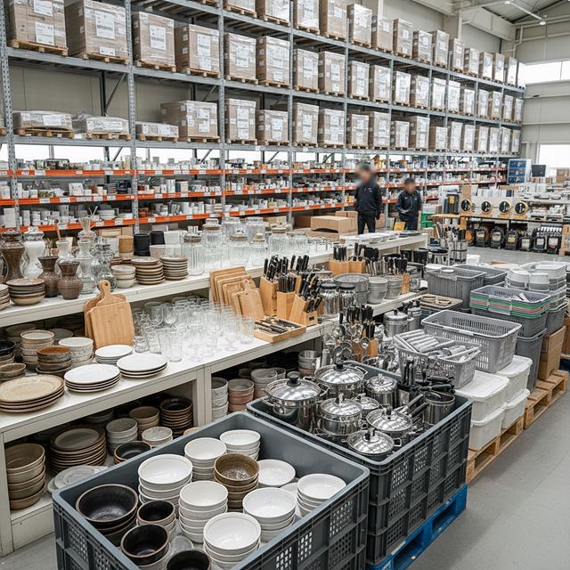 생활용 유리ㆍ요업ㆍ목재ㆍ금속 제품 및 날붙이 도매업