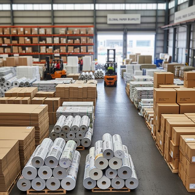 종이 원지, 판지, 종이상자 도매업