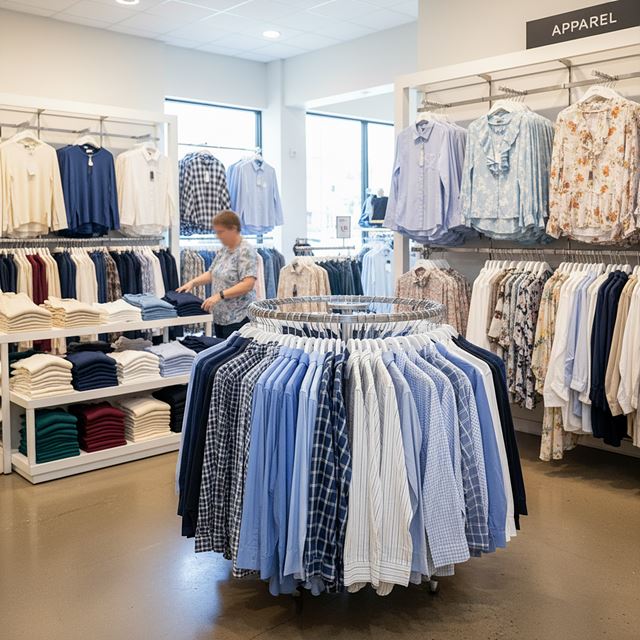 셔츠 및 블라우스 소매업