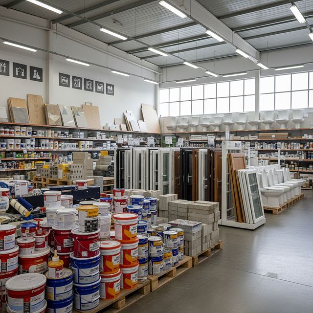 페인트, 창호 및 기타 건설자재 소매업