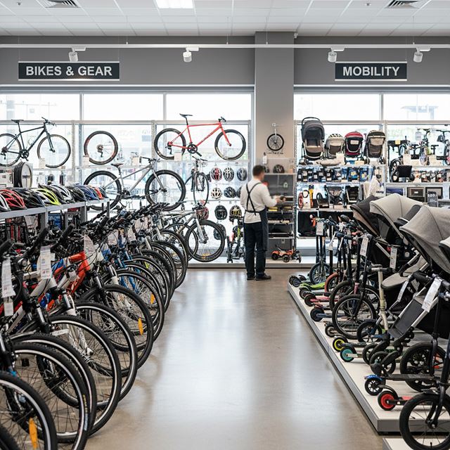 자전거 및 기타 운송장비 소매업