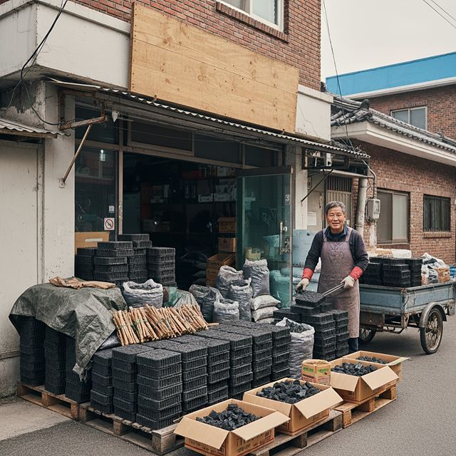 가정용 고체연료 소매업