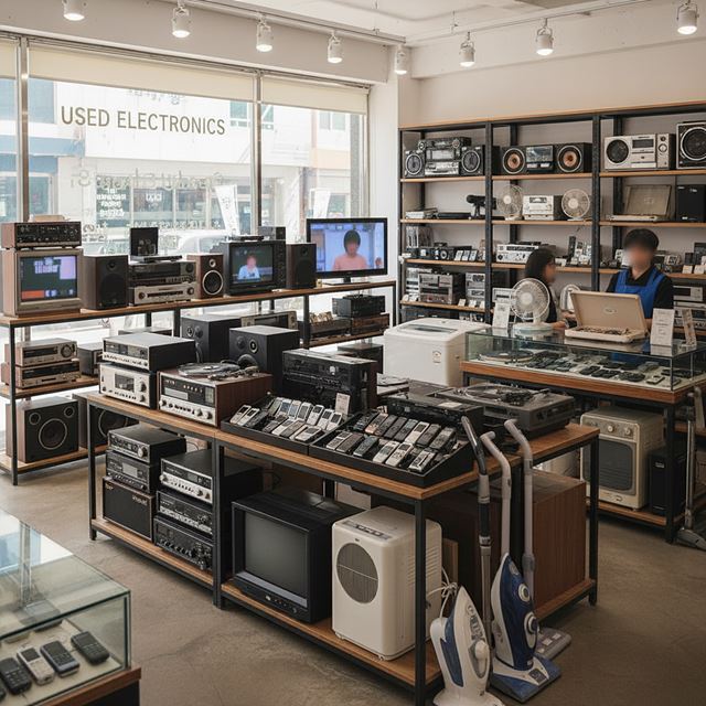 중고 가전제품 및 통신장비 소매업